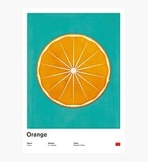 Orange (lucite green) - Natural History Fruits Photographic Print