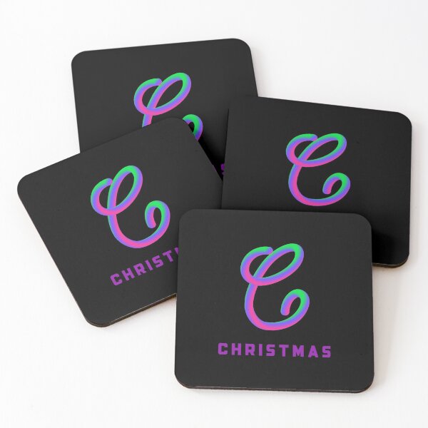 Item preview, Christmas Neon Monogram Name Art designed and sold by HaveYouHeard.