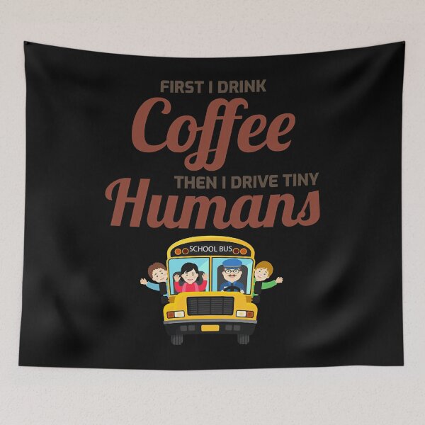 Item preview, Coffee Lovers School Bus Driver Funny Gift  designed and sold by bertHome24.