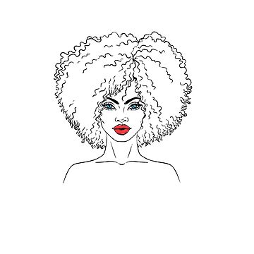 Aperçu de l'œuvre Portrait de coiffure afro abstraite de The26