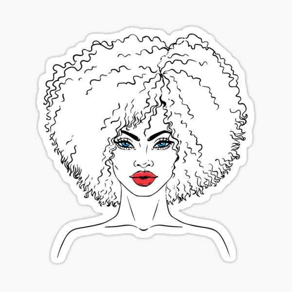Aperçu de l'œuvre Portrait de coiffure afro abstraite créée et vendue par The26.
