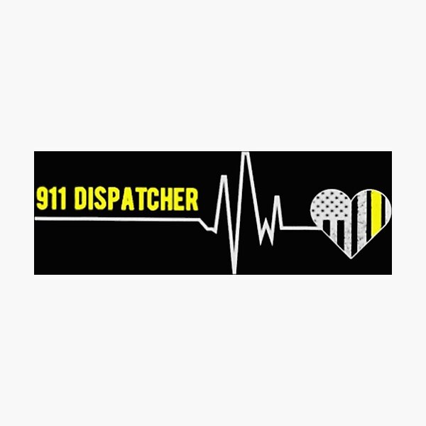 911 dispatcher headset and heartbeat svg