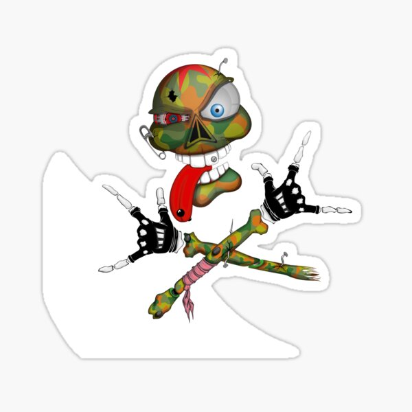 Item preview, Cool pierced skull. A print for fans of rock, metal, punk and freedom. designed and sold by YngvarrTokar.