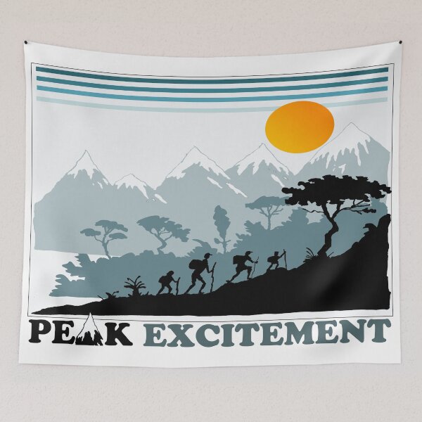 Item preview, Peak excitement hiking outdoors artwork designed and sold by Al Benge.