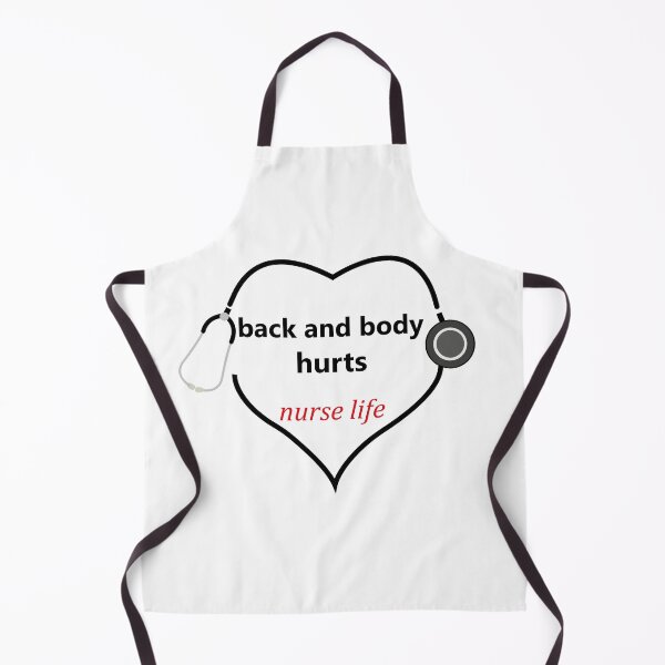 Item preview, back and body hurts nurse life designed and sold by Tanysl.