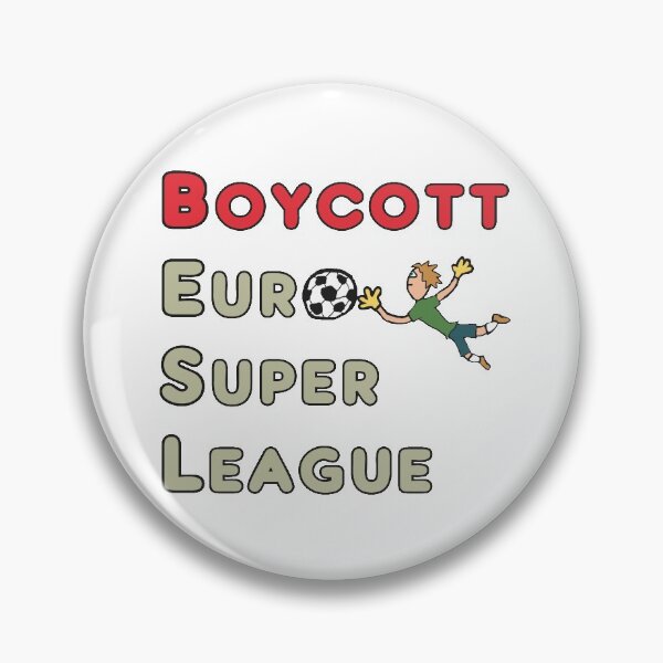 Item preview, Boycott European Super League designed and sold by Mark-Ewbie.