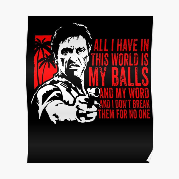 Cocaine Scarface Posters For Sale Redbubble