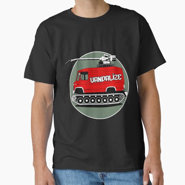 Pick-up Van on tracks. Classic T-Shirt