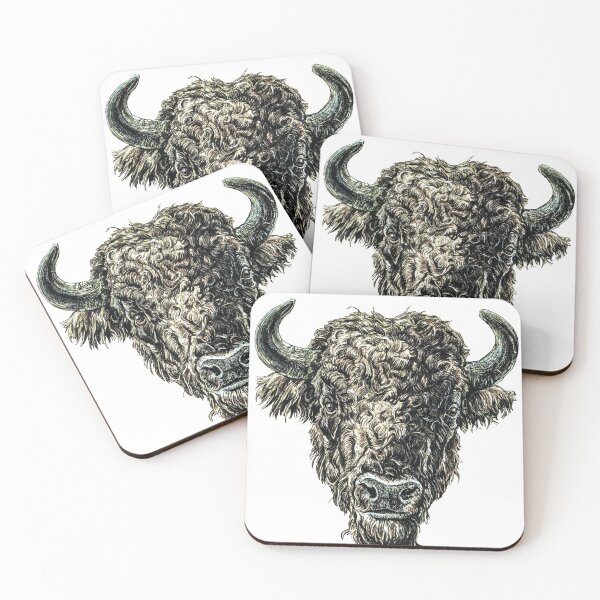 Item preview, Bison head designed and sold by SakalDesign.