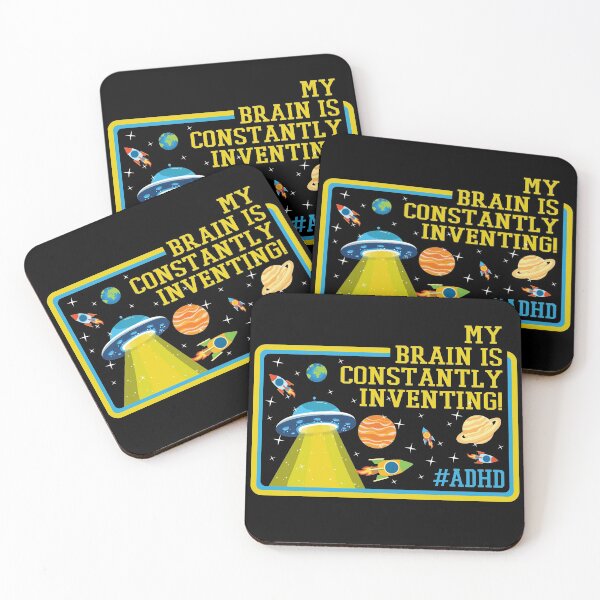 Item preview, My Brain is Constantly Inventing Funny ADHD Awareness Theme designed and sold by abulfaruque.
