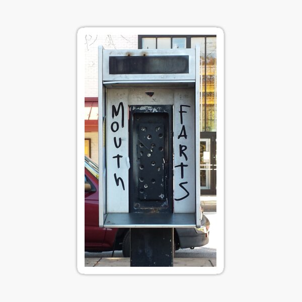 Phone Booth Graffiti Sticker