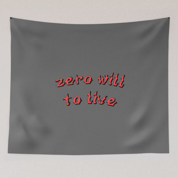 Item preview, zero will to live red designed and sold by everything4eva.