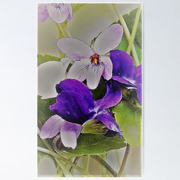 Item preview, violets designed and sold by Faerieglen.