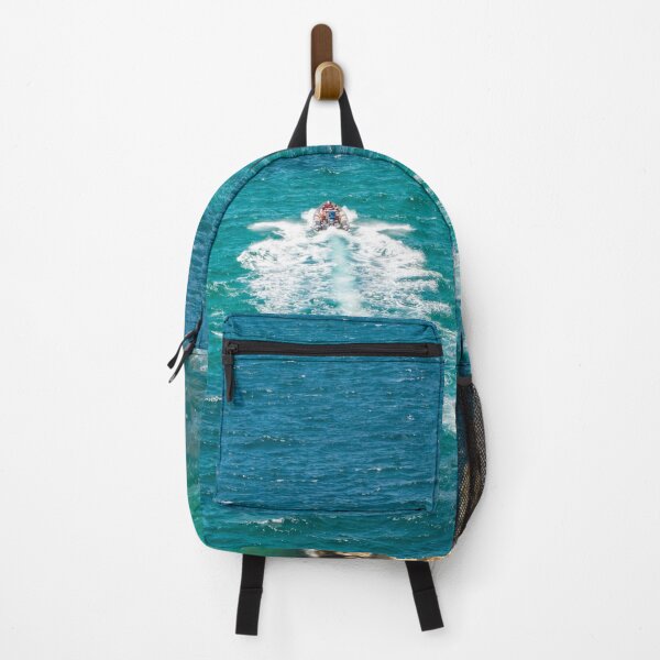 Item preview, Speeding Boat - Blue Coastal Trip at Carvoeiro Algarve Portugal designed and sold by Georgia Mizuleva.