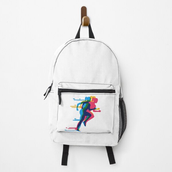 Item preview, Sport illustration. Running girl. Colorful runner designed and sold by TJprint.