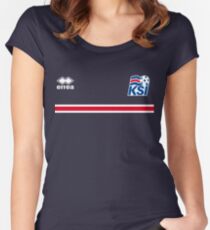 Iceland Football 2016 Women's Fitted Scoop T-Shirt