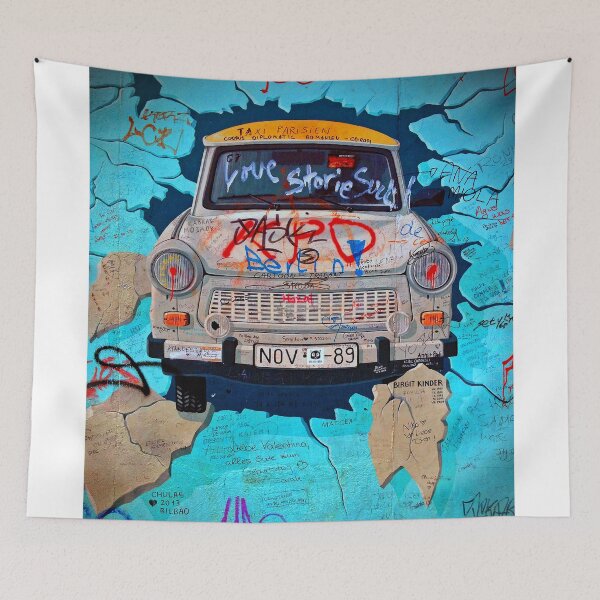Item preview, Artwork Street Art Berlin Wall Germany designed and sold by AndyEvansPhotos.