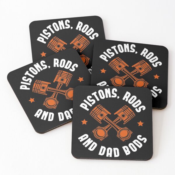 Item preview, Pistons Rods & Dad Bods Custom Garage Hot Rod Car Enthusiast designed and sold by abulfaruque.