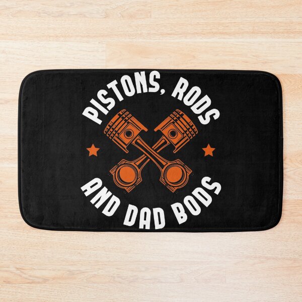 Item preview, Pistons Rods & Dad Bods Custom Garage Hot Rod Car Enthusiast designed and sold by abulfaruque.