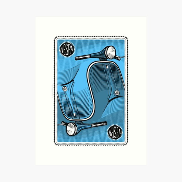 Two-in-One Vespa Art Print