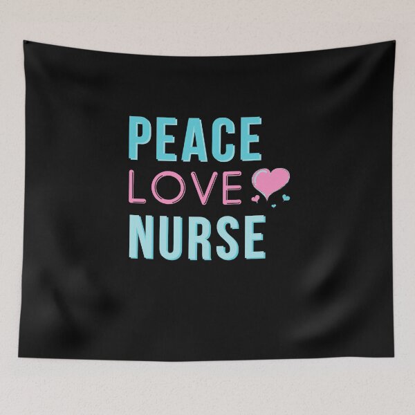 Item preview, Peace Love Nurse-National Nurses Day 2021-Essential Healthcare Worker designed and sold by DiensDesign.