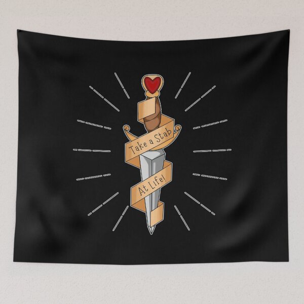 Item preview, Take a stab at life - tattoo inspired dagger designed and sold by Gerhanj.