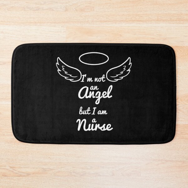 Item preview, I'm no Angel, but I am a Nurse designed and sold by BiscuitSnack.