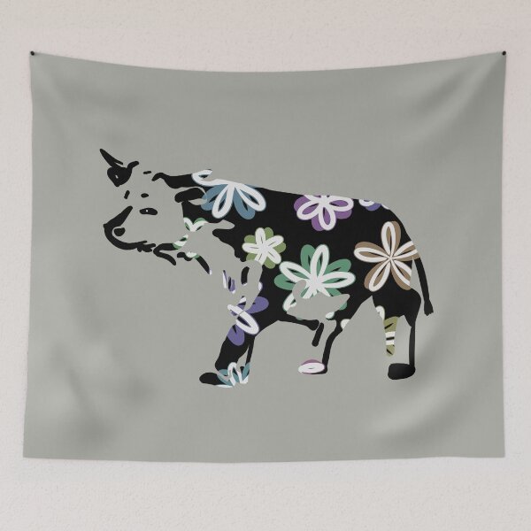 Item preview, Copy of Cow with flowers  designed and sold by Antiope33.