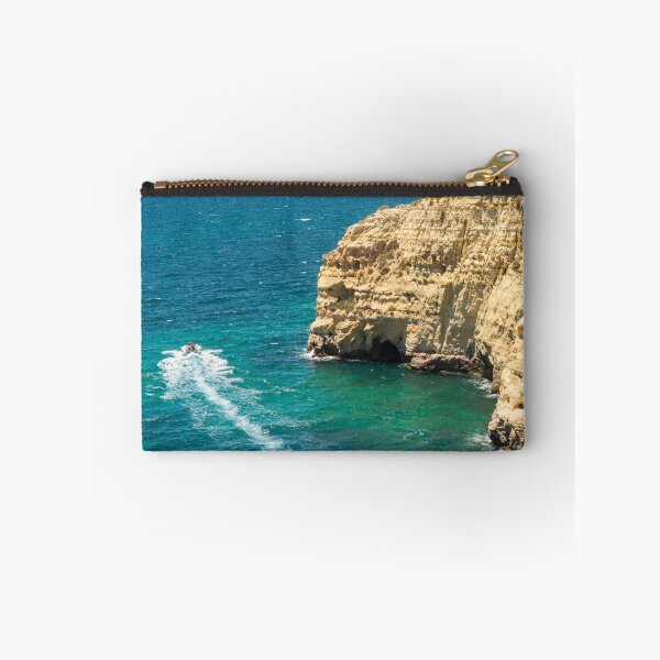 Item preview, Speeding Boat - Blue Coastal Trip at Carvoeiro Algarve Portugal designed and sold by Georgia Mizuleva.