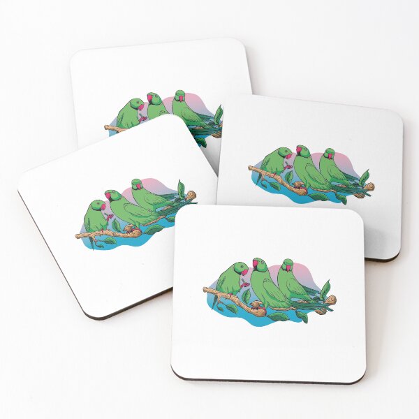 Item preview, Rose-ringed Parakeet Parrot designed and sold by DerSenat.