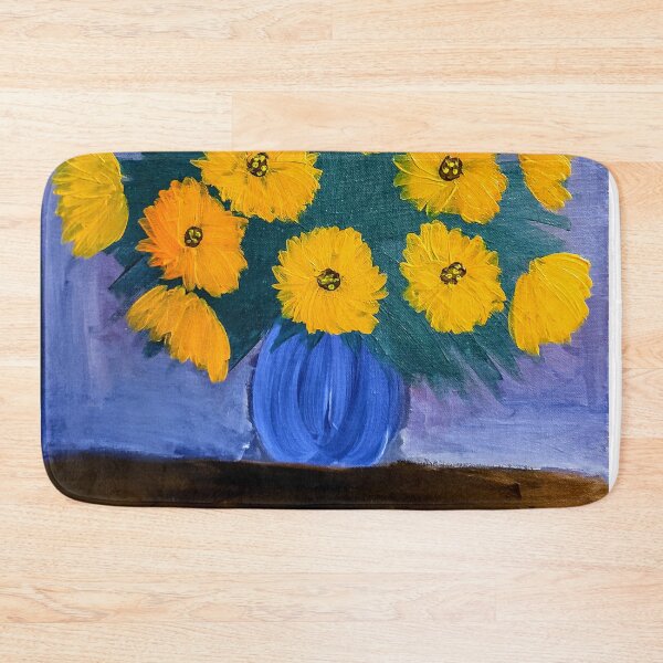 Item preview, Some abstract Sunflowers in a vase designed and sold by kkartwork.