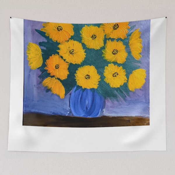 Item preview, Some abstract Sunflowers in a vase designed and sold by kkartwork.