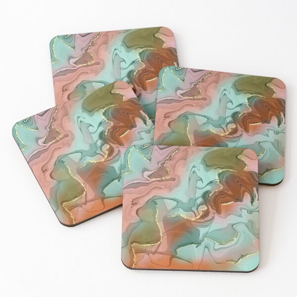 Item preview, Go with flow - alcohol ink art designed and sold by Tanuja  Sharma.