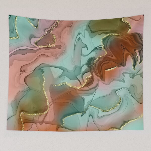 Item preview, Go with flow - alcohol ink art designed and sold by Tanuja  Sharma.