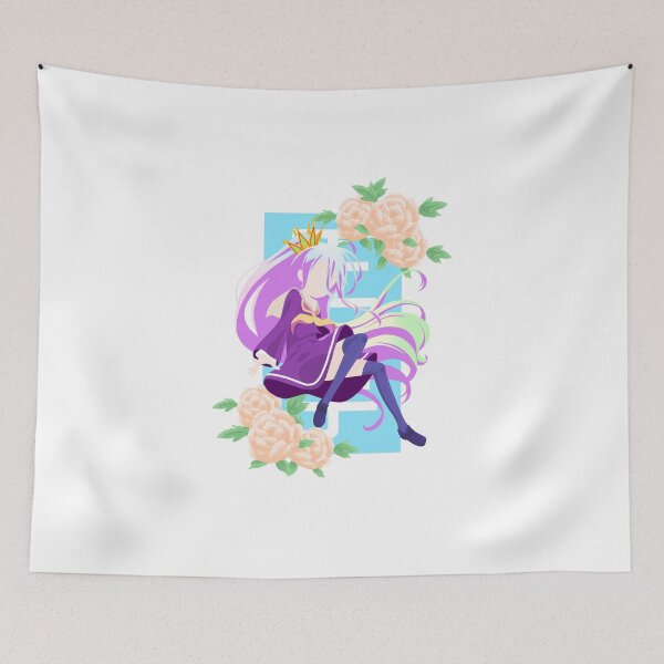 Item preview, Shiro - No game no life floral print designed and sold by AnimeDesignX.