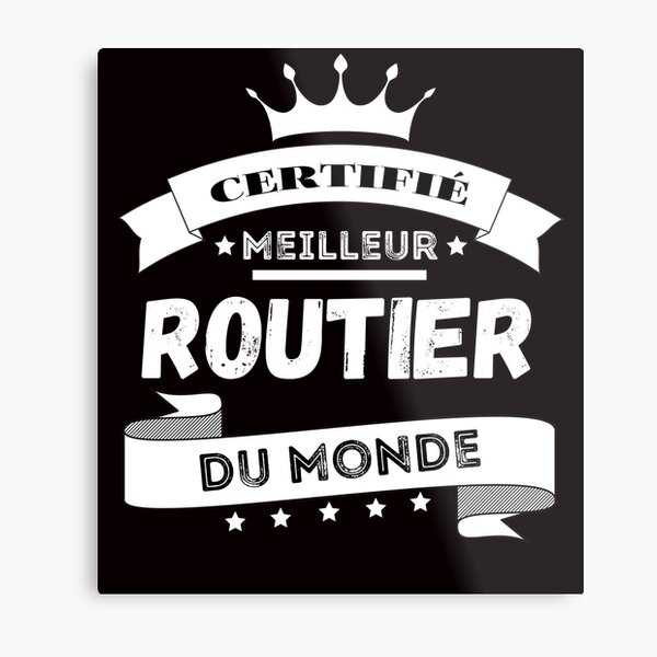 Impressions Metalliques Sur Le Theme Routier Redbubble