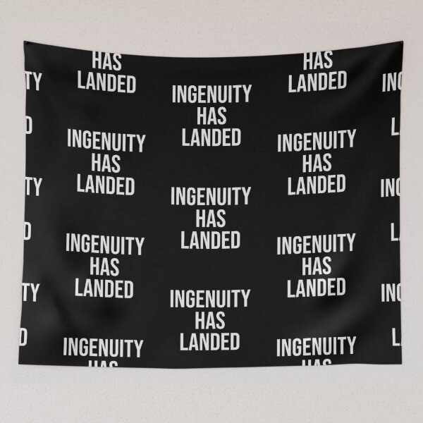 Item preview, Ingenuity has landed - white text designed and sold by FunkiFunki.
