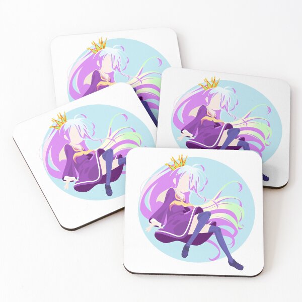 Item preview, Shiro - No game no life minimalist anime print  designed and sold by AnimeDesignX.