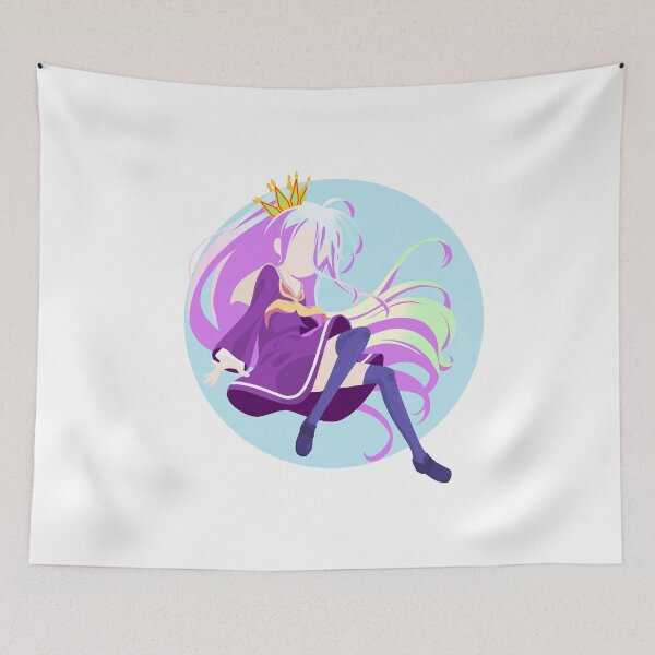 Item preview, Shiro - No game no life minimalist anime print  designed and sold by AnimeDesignX.