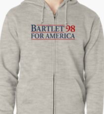 Bartlet für Amerika Slogan Kapuzenjacke