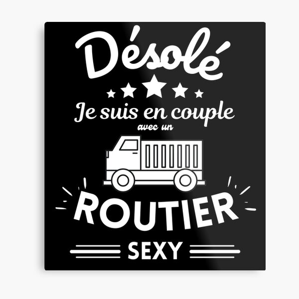 Impressions Metalliques Sur Le Theme Routier Redbubble