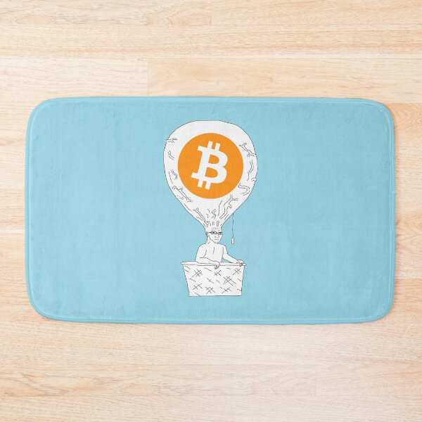 Item preview, Bitcoin Wojack With Hot Air Balloon Head designed and sold by D1mon.