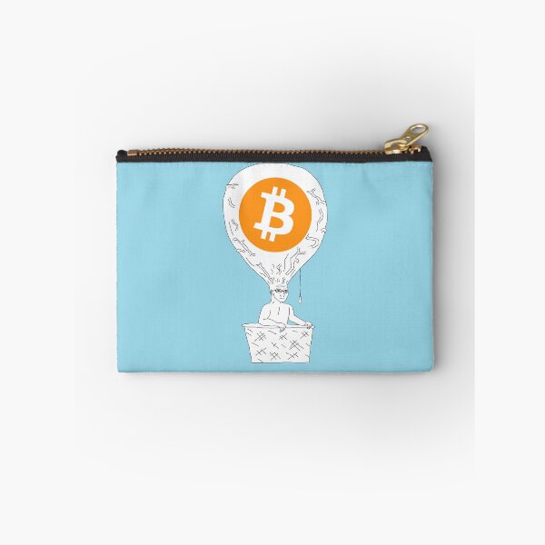Item preview, Bitcoin Wojack With Hot Air Balloon Head designed and sold by D1mon.