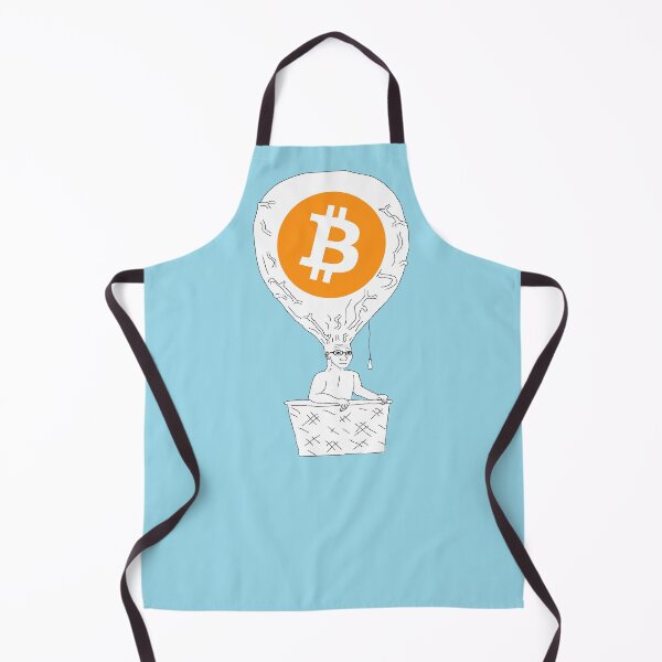 Item preview, Bitcoin Wojack With Hot Air Balloon Head designed and sold by D1mon.