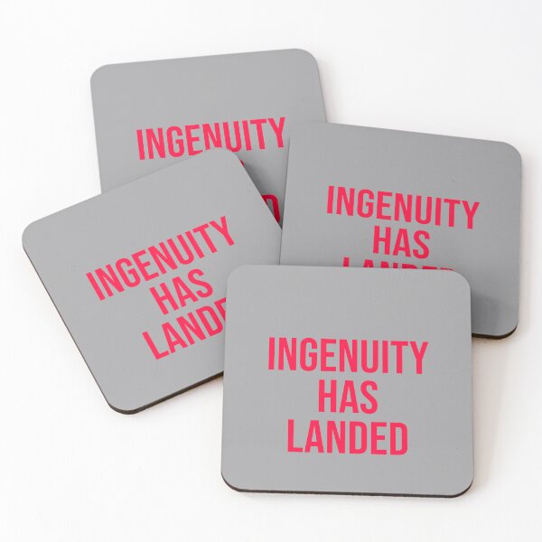 Item preview, Ingenuity has landed - red text designed and sold by FunkiFunki.