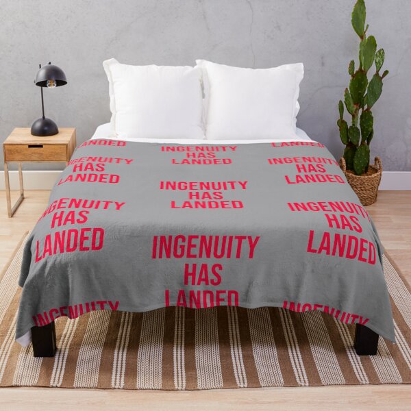 Item preview, Ingenuity has landed - red text designed and sold by FunkiFunki.