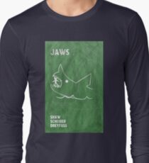 Jaws Filmplakat Design Langarmshirt