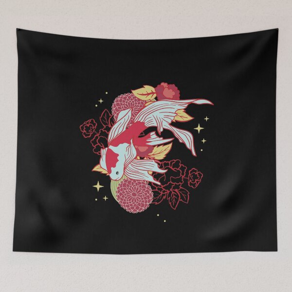Artikelvorschau, Koi Blumen Floral entworfen und verkauft von ElBeDesigns.