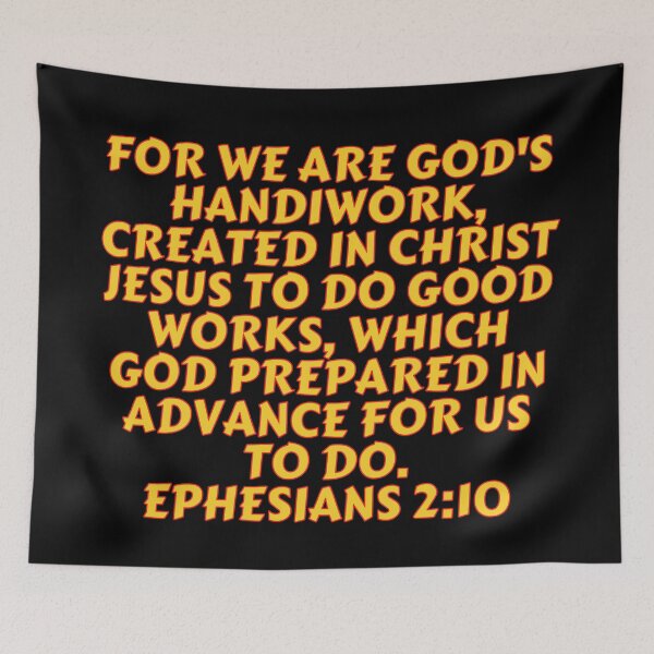 Item preview, Bible Verse Ephesians 2:10 designed and sold by Prayingwarrior.