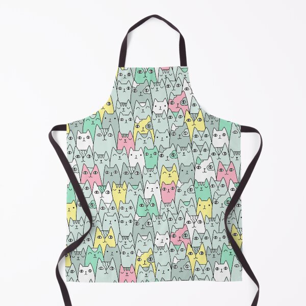 Item preview, Cats family. Fun and cute pet pattern design. Adorable bright colorful kitties. designed and sold by kostolom3000.